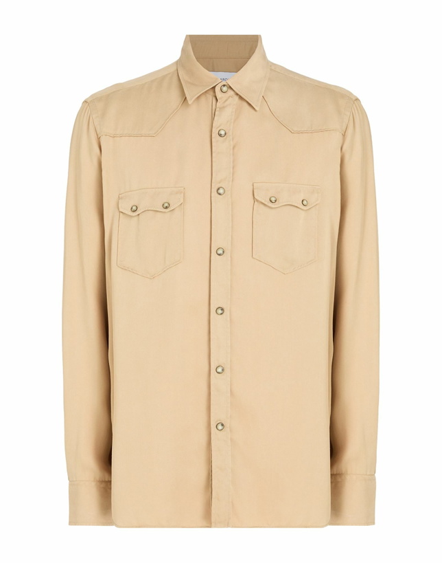 Photo: Lardini Mens Shirt Camel