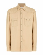 Lardini Mens Shirt Camel