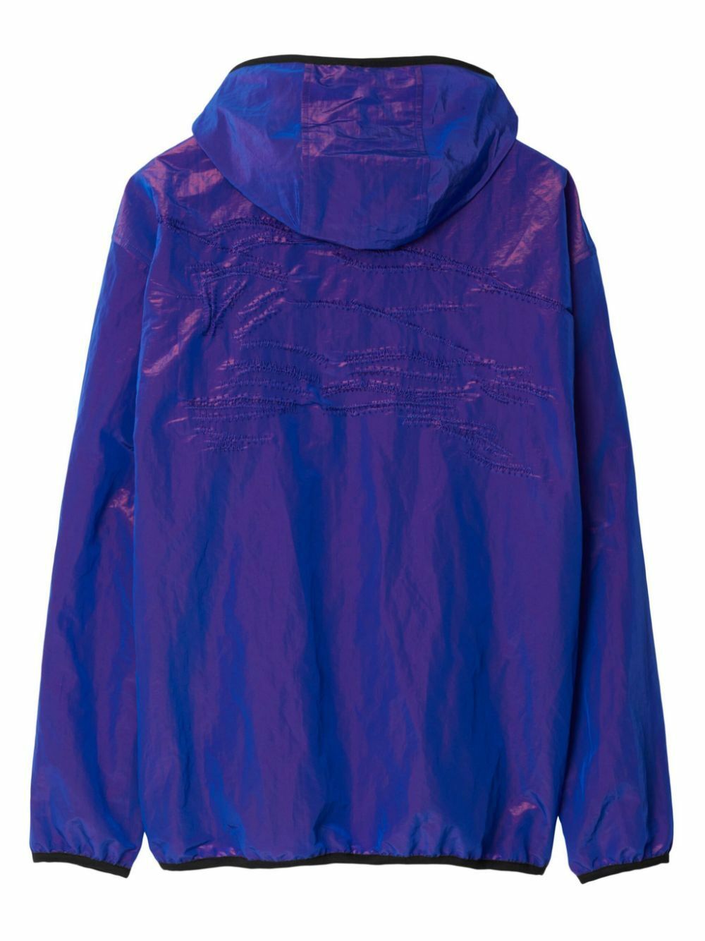 Burberry Purple EKD-Embroidered Hooded Jacket Burberry