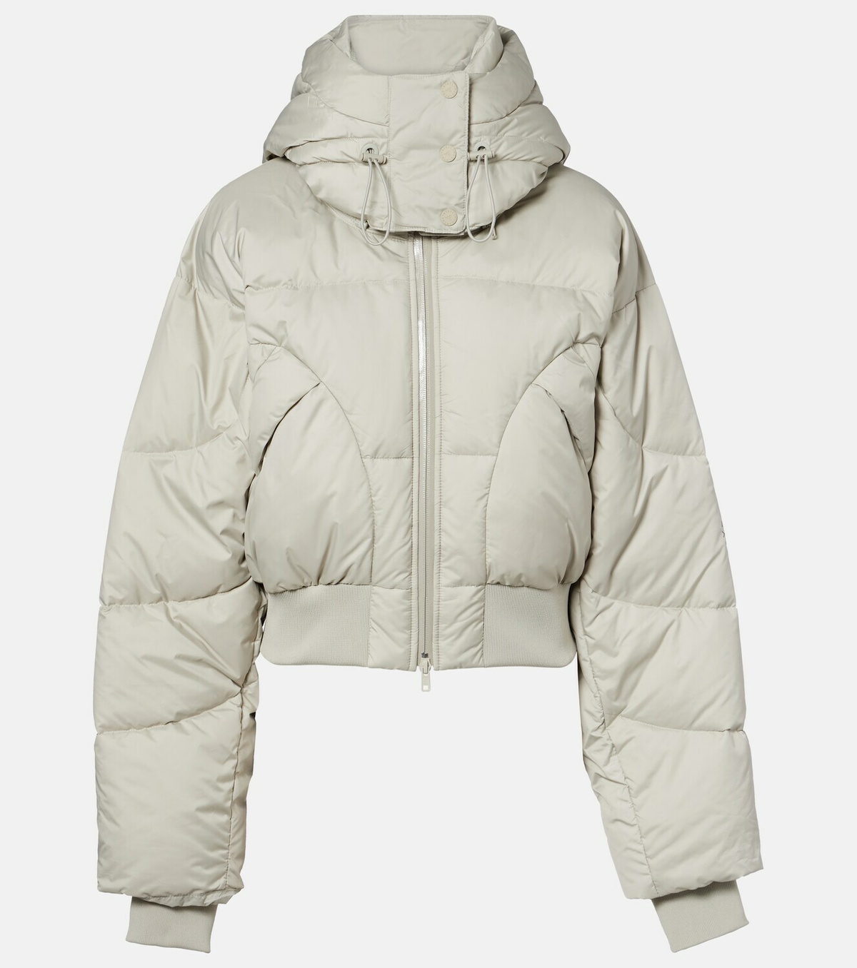 Adidas by Stella McCartney Quilted cropped puffer jacket