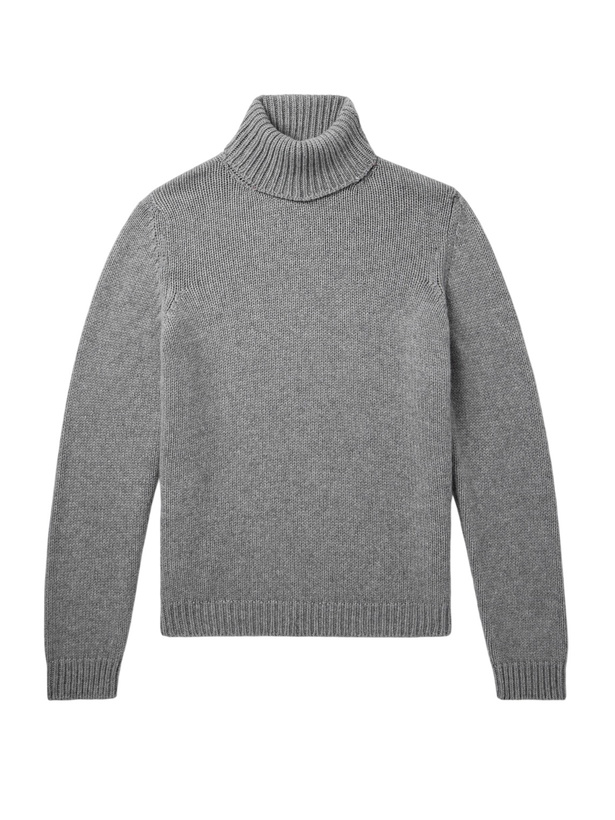 Photo: Anderson & Sheppard - Cashmere Rollneck Sweater - Gray