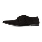 Haider Ackermann Black Suede Knotted Loafers
