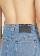 Mugler - Structured Panel Jeans in Blue