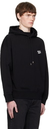 Maison Kitsuné Black 'Maison Kitsuné' Handwriting Oversize Hoodie