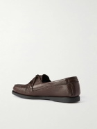 Saman Amel - City Moc Full-Grain Leather Boat Shoes - Brown