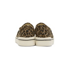 R13 Tan Leopard Slip-On Sneakers