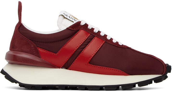 Photo: Lanvin Red BUMPR Sneakers