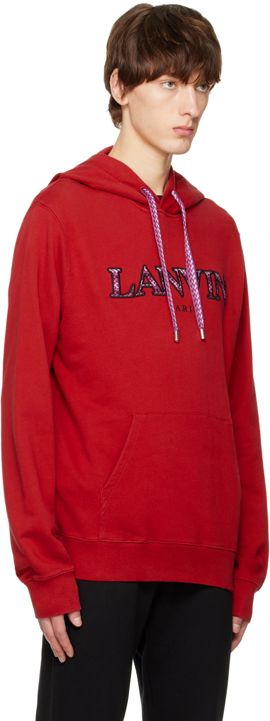 Lanvin Red Curb Hoodie Lanvin