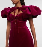 Rasario Cutout velvet midi dress