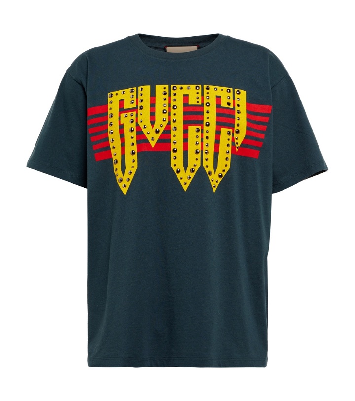 Photo: Gucci - Embellished printed cotton T-shirt