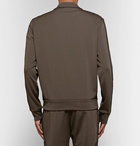 Bottega Veneta - Jacquard-Trimmed Tech-Jersey Track Jacket - Men - Army green