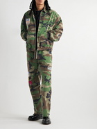 Les Tien - Appliquéd Camouflage-Print Cotton-Ripstop Jacket - Green