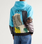 Loewe - Ken Price L.A. Series Slim-Fit Printed Fleece-Back Cotton-Jersey Hoodie - Blue