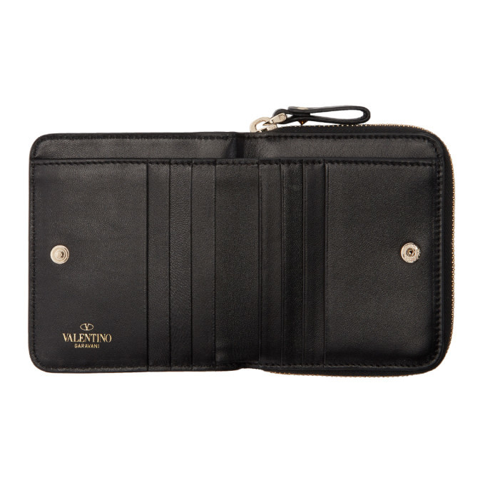 Valentino Garavani Black Leather Wallet