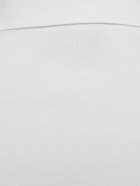 AMI PARIS Embroidered Logo Cotton Pique Polo