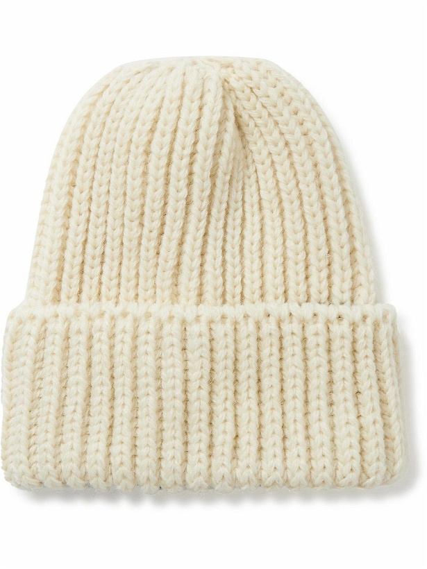 Photo: Universal Works - Watchman Ribbed Wool-Blend Beanie