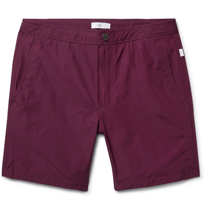 Photo: Onia - Calder Long-Length Swim Shorts - Men - Burgundy