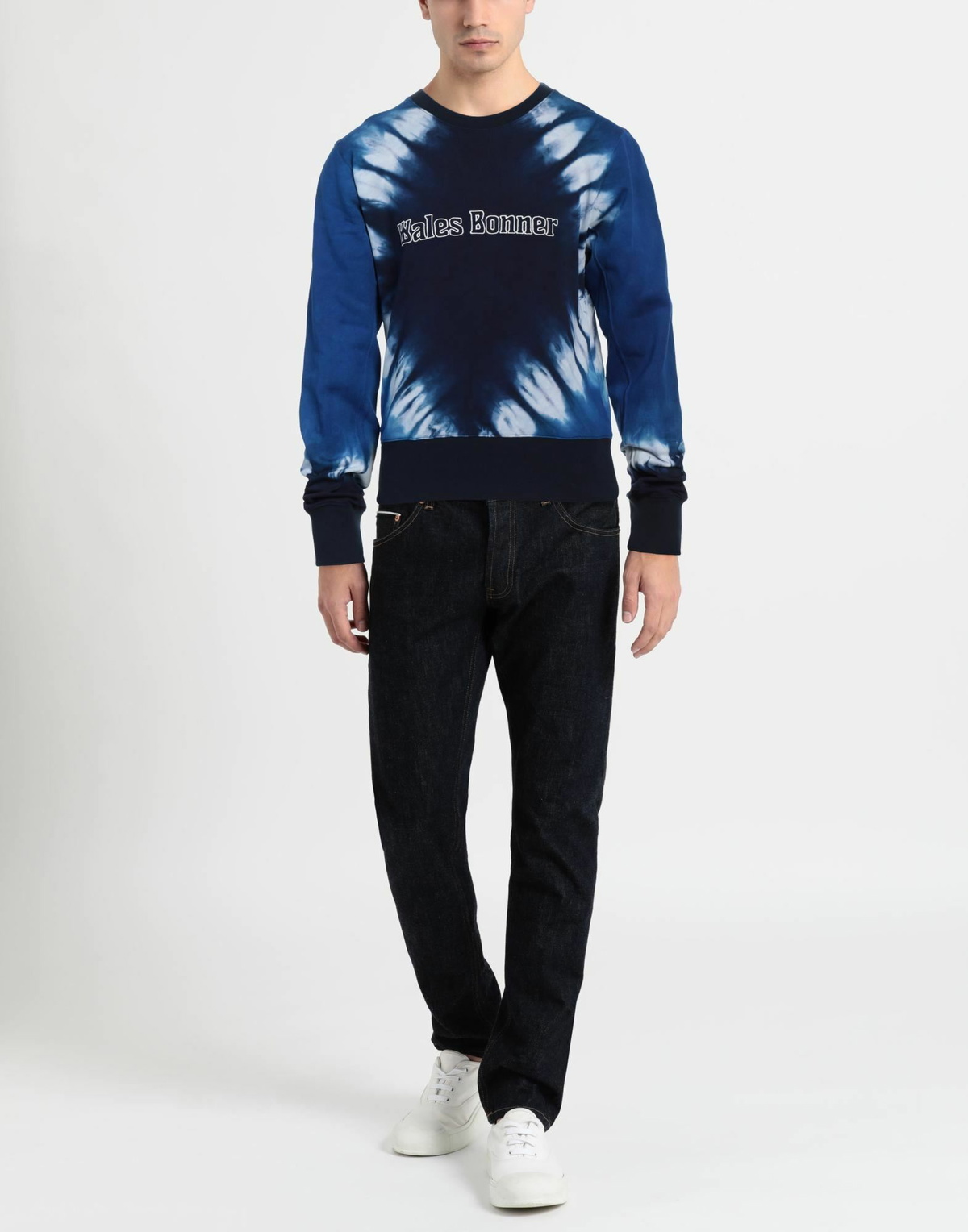 Wales Bonner Mens Sweatshirt in Navy