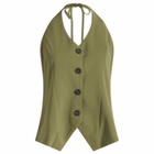 4th & Reckless Women's Sabrina Waistcoat in Khaki