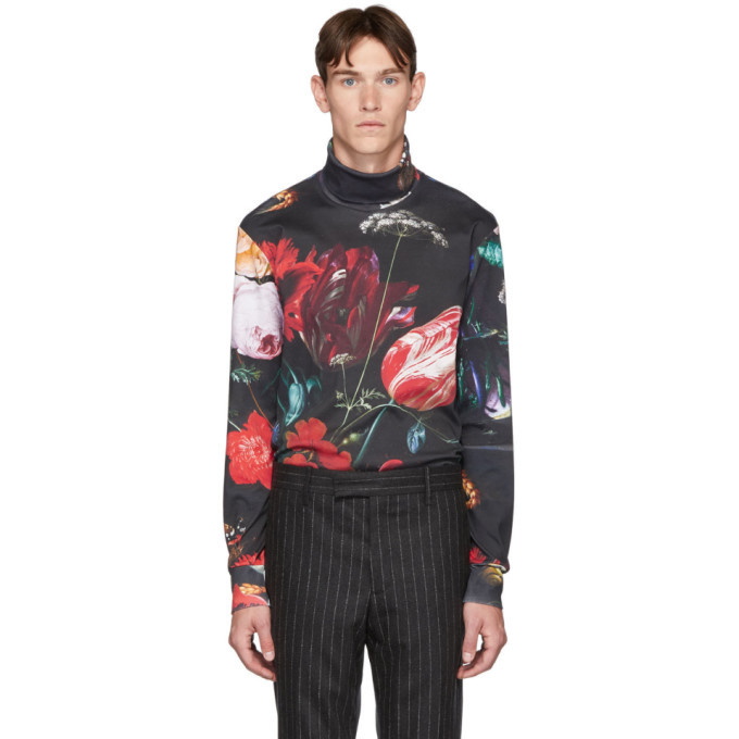 Photo: Paul Smith Multicolor Floral New Masters Turtleneck