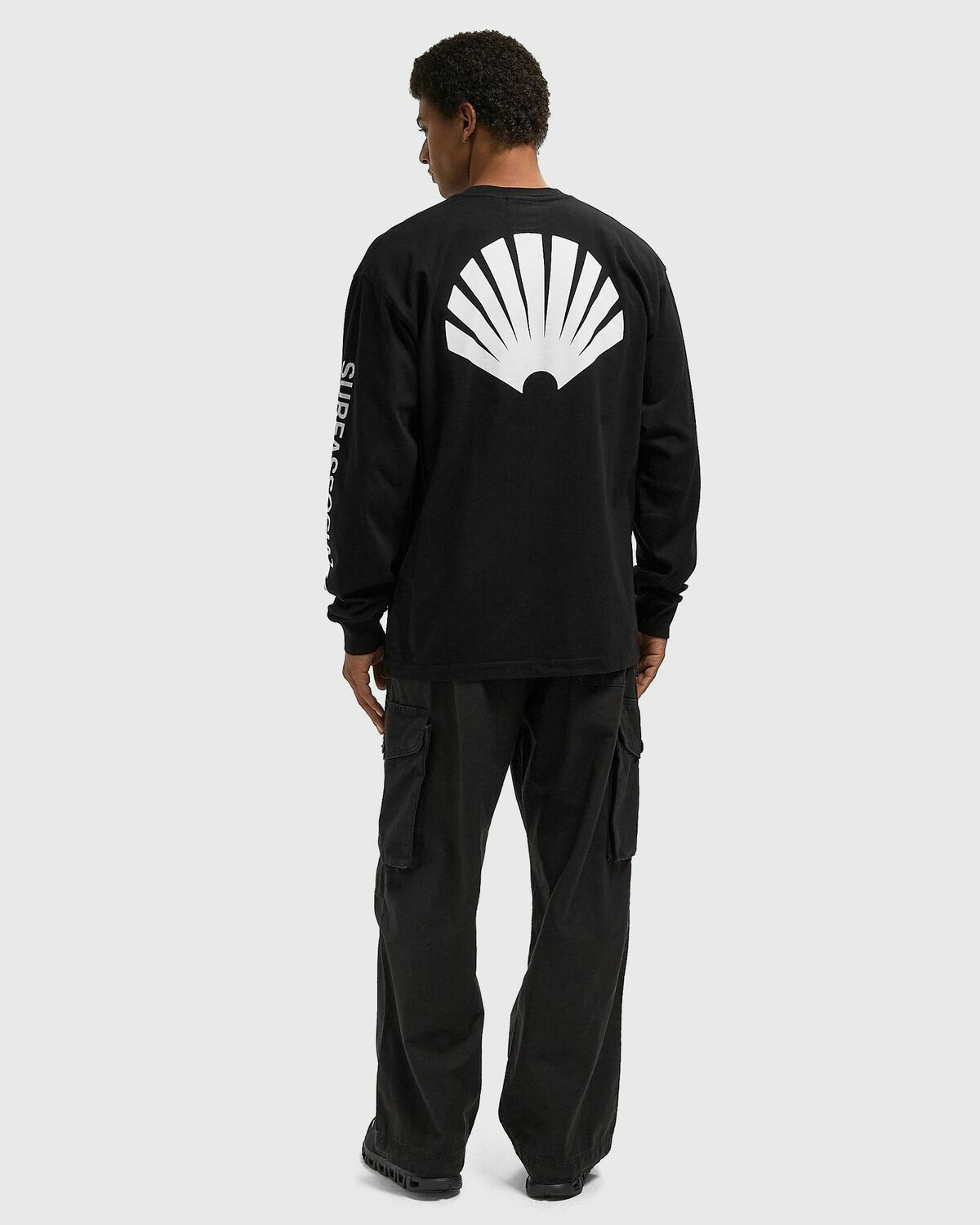 New Amsterdam LOGO LONGSLEEVE Black Mens Longsleefe