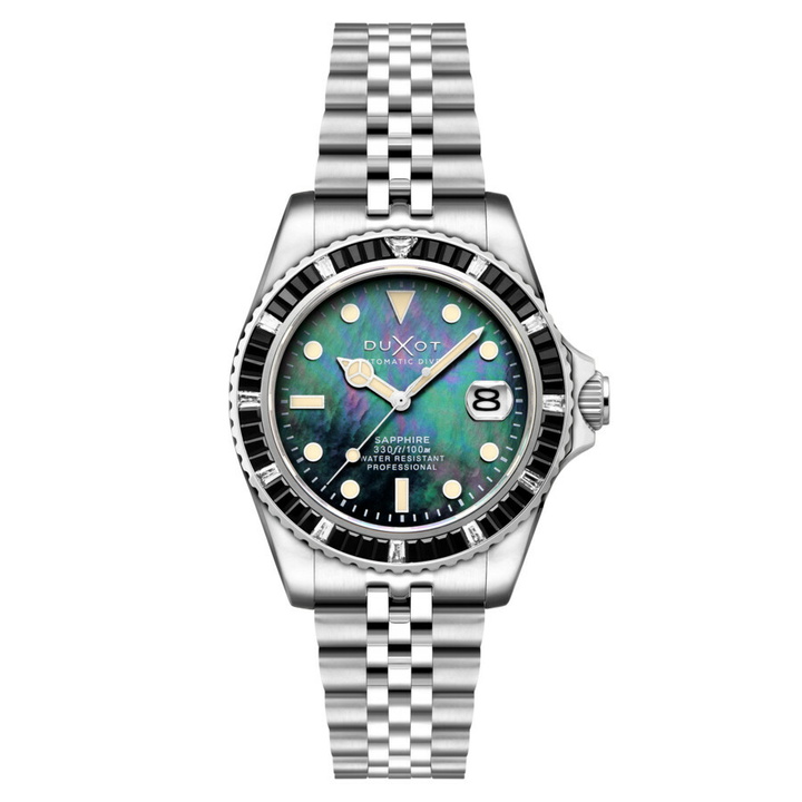 Photo: Duxot Atlantica 40 Rainbow Automatic Black Dial Mens Watch DX-2077-11