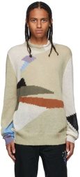 Brownstone Multicolor Mohair Camo Landscape Sweater