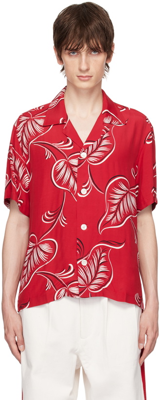 Photo: Bode Red Creeping Begonia Shirt