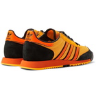 adidas Consortium - SPEZIAL SL80 A Suede and Leather-Trimmed Mesh Sneakers - Saffron