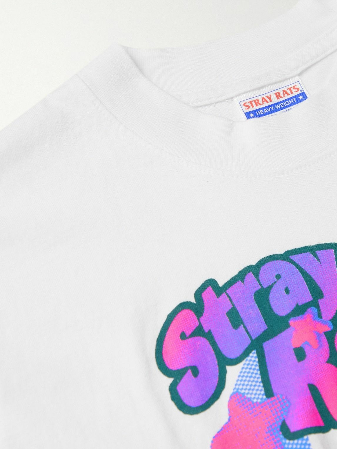 Stray Rats - Cereal Printed Cotton-Jersey T-Shirt - White