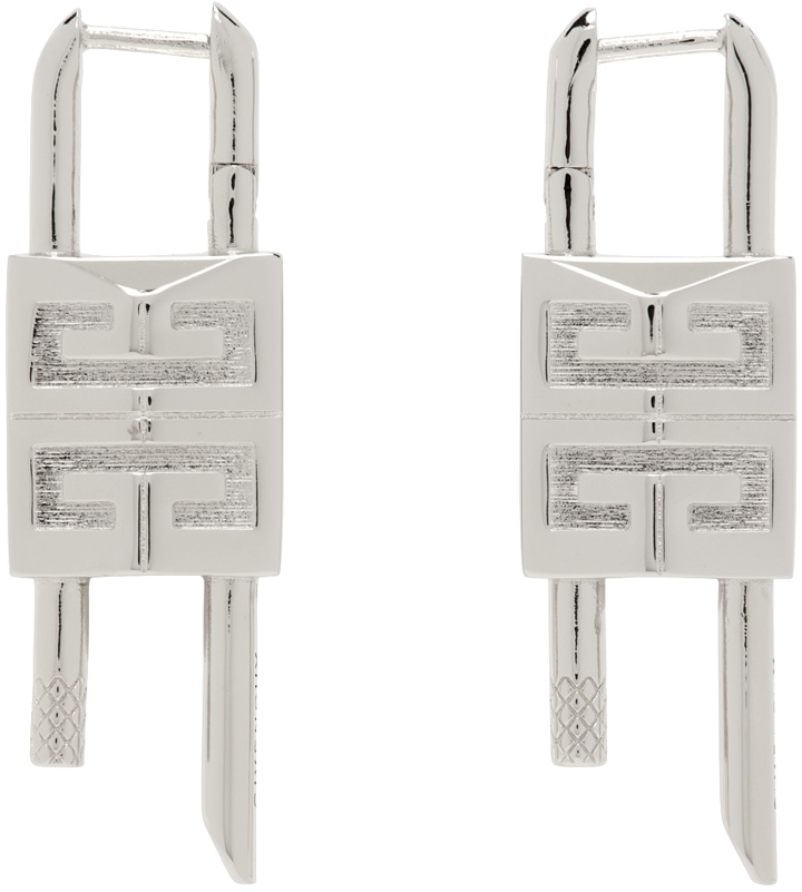 Photo: Givenchy Silver Lock Earrings
