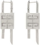 Givenchy Silver Lock Earrings