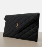 Saint Laurent Paris leather clutch