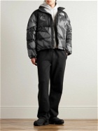 The North Face - 1996 Retro Nuptse Printed Quilted Shell Hooded Down Jacket - Black