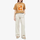 Rejina Pyo Women's Quinn Logo Patch T-Shirt in Beige