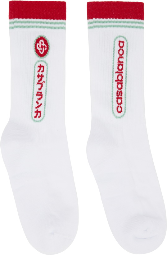 Photo: Casablanca White Fuji Dream Socks