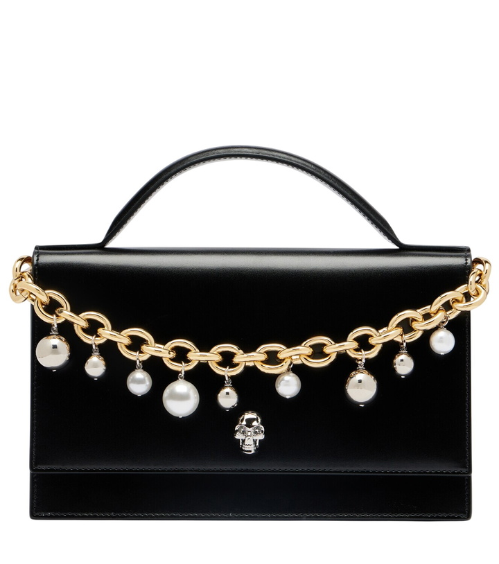 Photo: McQueen Skull Small embellished leather tote bag