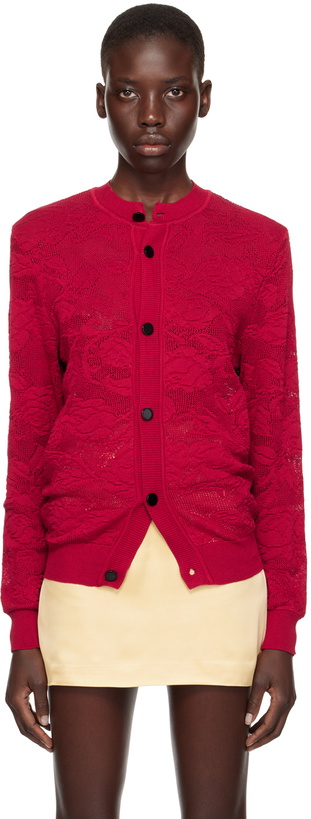 Photo: Ernest W. Baker Red Rose Cardigan