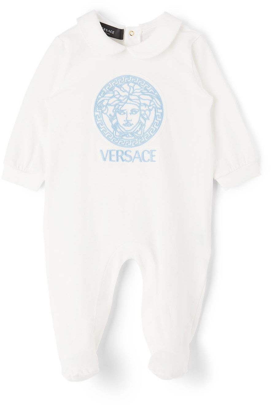 Versace Baby White Medusa Bodysuit Versace
