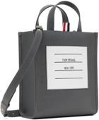 Thom Browne Gray Small Squared Tote