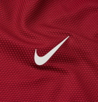 Nike Golf - Tiger Woods Dri-FIT Mesh Mock-Neck Golf T-Shirt - Red