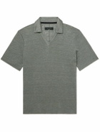 Rag & Bone - Johnny Linen Polo Shirt - Green