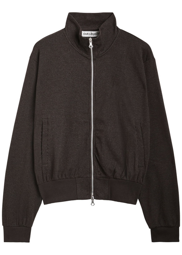 Photo: Our Legacy Mob Striped Cotton-blend Track Jacket Stripe