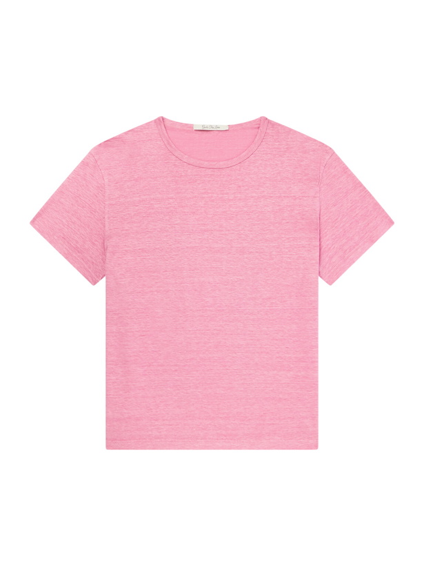 Photo: God's True Cashmere - Signature Linen T-Shirt - Pink