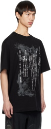 Yohji Yamamoto Black Printed T-Shirt