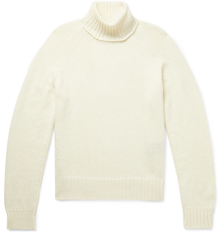 Photo: TOM FORD - Slim-Fit Cashmere and Mohair-Blend Rollneck Sweater - Neutrals