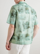 Paul Smith - Convertible-Collar Printed Lyocell Shirt - Green