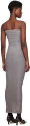 Wolford Silver Fading Shine Maxi Dress