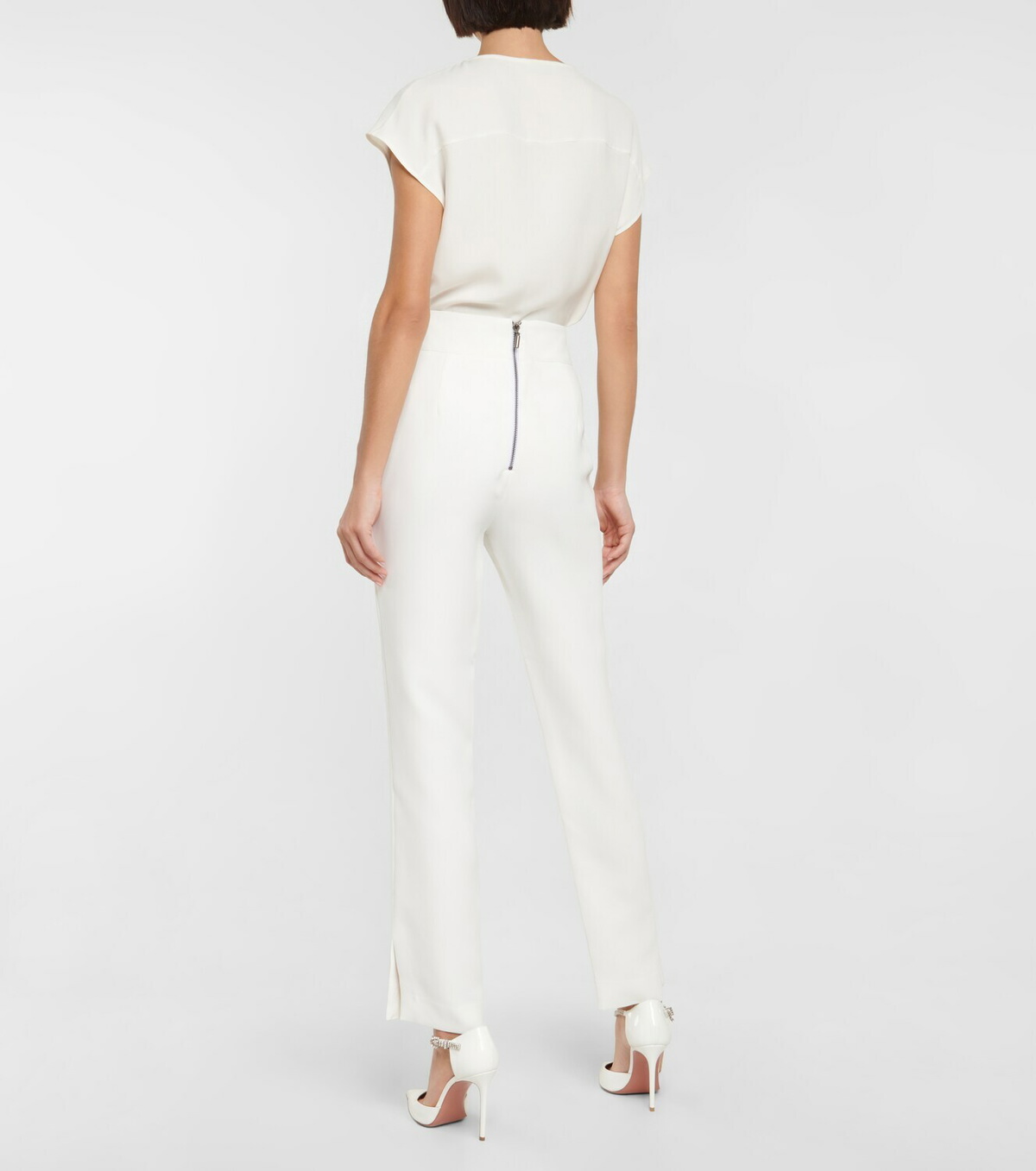 Maticevski High-rise slim fit pants
