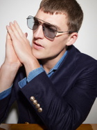 DITA - Flight-Seven Aviator-Style Titanium Sunglasses